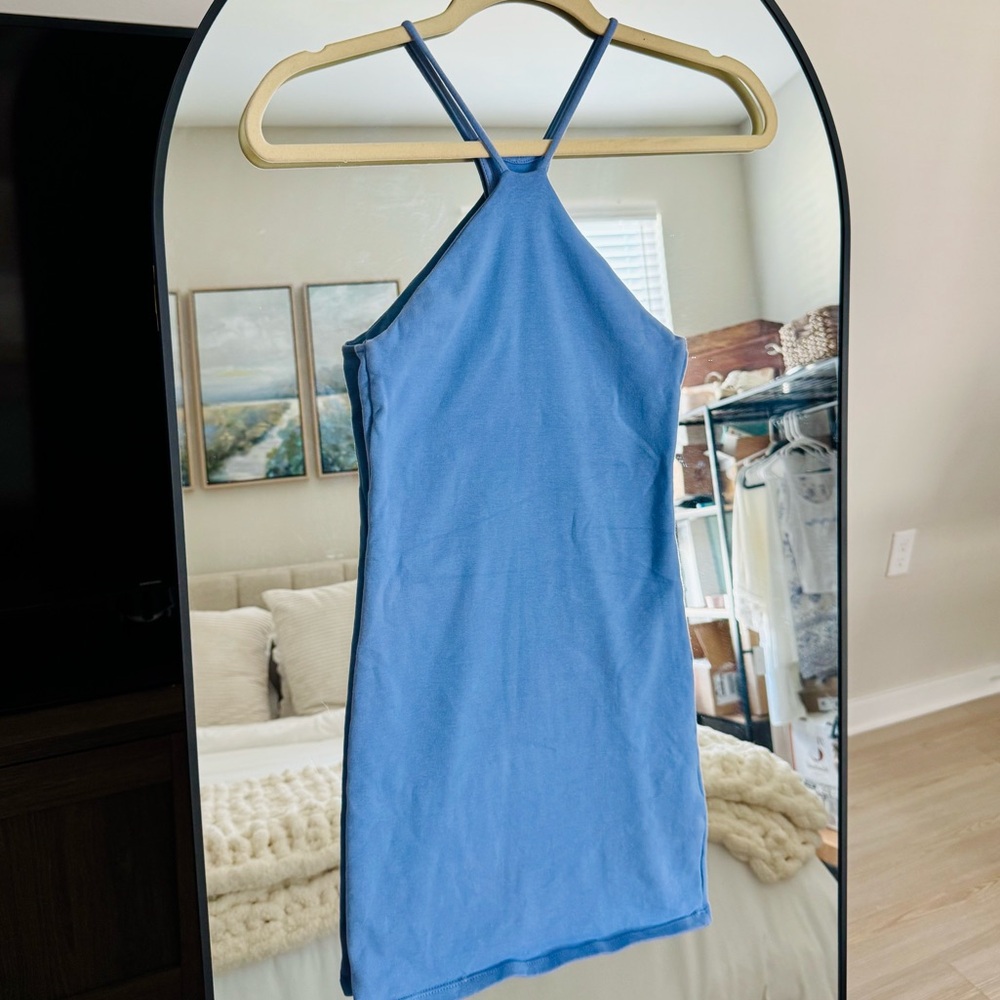 Zara Blue Halter Dress